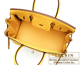 Hermes　Birkin bag 30　Soleil　Togo leather　Silver hardware