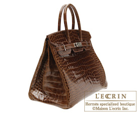 Hermes　Birkin bag 30　Miel　Porosus crocodile skin　Silver hardware