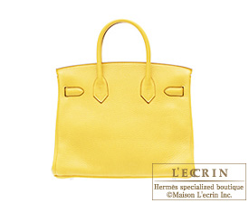 Hermes　Birkin bag 25　Soleil　Togo leather　Silver hardware