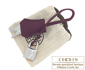 Hermes　Birkin bag 25　Raisin　Togo leather　Silver hardware
