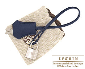 Hermes　Birkin bag 35　Blue abysse/Abyss blue　Clemence leather　Silver hardware