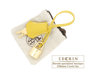 Hermes　Birkin bag 30　Jaune/Tabac camel　Clemence leather　Gold hardware