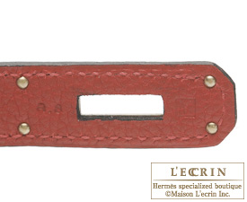 Hermes　Birkin bag 30　Chocolat/Rouge garance　Togo leather　Silver hardware