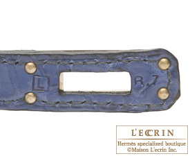 Hermes　Birkin bag 25　Blue brighton　Matt niloticus crocodile skin　Silver hardware