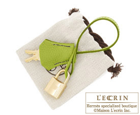 Hermes　Birkin bag 30　Anis green　Togo leather　Silver hardware