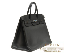 Hermes　Birkin bag 40　Black　Clemence leather　Silver hardware