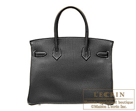 Hermes　Birkin bag 30　Black　Fjord leather　Gold hardware