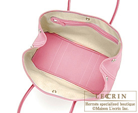 Hermes　Garden Party bag 30/TPM　Pink　Buffalo sindhu leather　Silver hardware