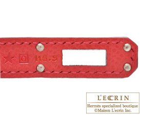 Hermes　Birkin bag 25　Bougainvillier　Epsom leather　Silver hardware
