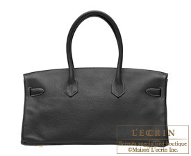 Hermes　JPG Shoulder Birkin　Black　Clemence leather　Gold hardware