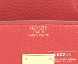 Hermes　Birkin bag 30　Bougainvillier　Clemence leather　Gold hardware