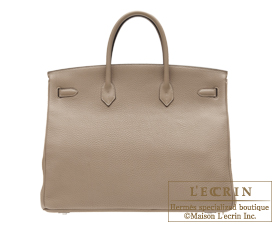Hermes　Birkin bag 40　Gris tourterelle/Mouse grey　Togo leather　Silver hardware
