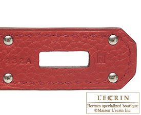 Hermes　JPG Shoulder Birkin　Bougainvillier　Clemence leather　Silver hardware