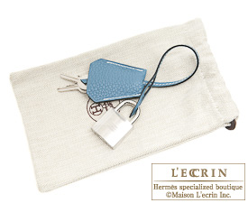 Hermes　JPG Shoulder Birkin　Blue jean　Clemence leather　Silver hardware