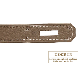 Hermes　Birkin bag 40　Etoupe/Taupe grey　Clemence leather　Silver hardware
