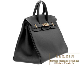 Hermes　Birkin bag 40　Black　Epsom leather　Gold hardware