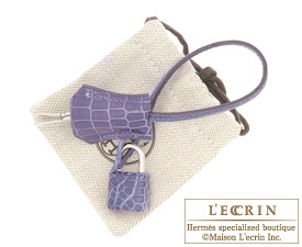 Hermes　Birkin bag 30　Blue brighton　Niloticus crocodile skin　Silver hardware