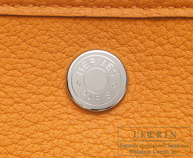 Hermes　Garden Party bag 30/TPM　Orange　Negonda leather　Silver hardware