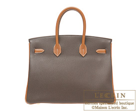 Hermes　Birkin bag 35　Chocolat/Gold　Togo leather　Gold hardware