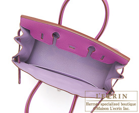 Hermes Cyclamen Pink-Purple Chevre Goatskin 30cm 30 Birkin Tote