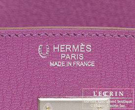 Hermes　Birkin bag 30　Cyclamen/Lilas　Chevre myzore goatskin　Matt silver hardware