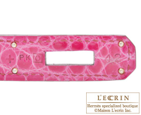 Hermes　Birkin bag 30　Fuschia pink　Niloticus crocodile skin　Silver hardware