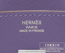 Hermes　Birkin bag 25　Iris　Epsom leather　Silver hardware