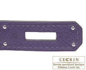 Hermes　Birkin bag 30　Iris　Epsom leather　Silver hardware