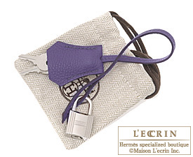Hermes　Birkin bag 30　Iris　Clemence leather　Silver hardware