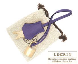 Hermes　Birkin bag 35　Iris　Clemence leather　Gold hardware