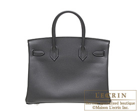 Hermes Birkin bag 40 Graphite Epsom leather Silver hardware