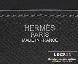 Hermes　Birkin bag 25　Graphite　Epsom leather　Silver hardware