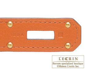 Hermes　JPG Shoulder Birkin　Orange　Clemence leather　Gold hardware