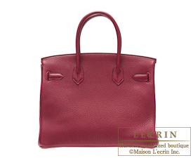 Hermes　Birkin bag 30　Ruby　Togo leather　Gold hardware