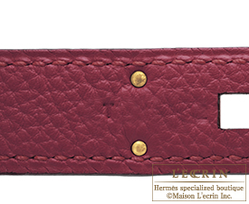 Hermes　Birkin bag 30　Ruby　Togo leather　Gold hardware