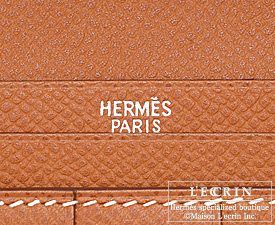 Hermes　Bearn bi-fold wallet　Etrusque　Epsom leather　Silver hardware