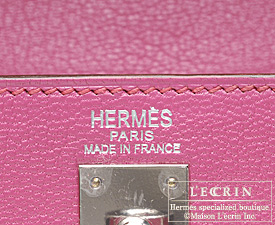 Hermes　Kelly bag 25　Rose shocking　Chevre myzore goatskin　Silver hardware