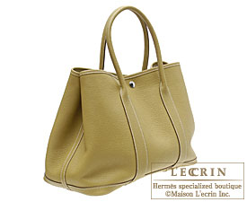 Hermes　Garden Party bag 36/PM　Cardamome　Negonda leather　Silver hardware