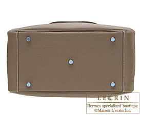 hermes birkin bag 30 etoupe grey clemence leather gold hardware