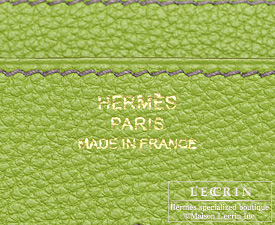 Hermes　Dogon GM　Anis green/Vert anis　Togo leather　Gold hardware