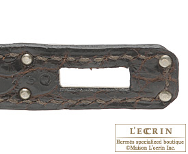 Hermes　Kelly bag 25　Cocaon　Niloticus crocodile skin　Silver hardware