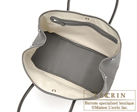 Hermes　Garden Party bag TPM　Ardoise　Negonda leather　Silver hardware
