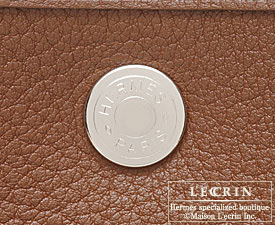 Hermes　Garden Party bag 36/PM　Marron dinde　Negonda leather　Silver hardware