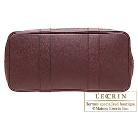 Hermes　Garden Party bag 36/PM　Prune　Negonda leather　Silver hardware