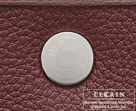 Hermes　Garden Party bag 36/PM　Prune　Negonda leather　Silver hardware