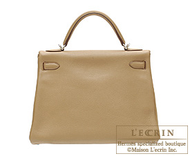 Hermes Birkin bag 30 Tabac camel Clemence leather Silver hardware