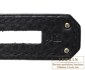 Hermes　Kelly bag 32　Black　Clemence leather　Silver hardware