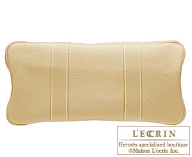 Hermes　Garden Party bag 36/PM　Beige　Buffalo sindou leather　Silver hardware
