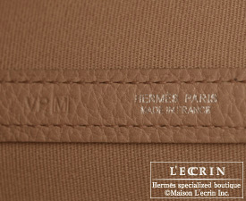 Hermes　Garden Party bag 36/PM　Alezan　Toile officier with Buffalo leather　Silver hardware