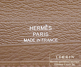 Hermes　Bearn Soufflet　Alezan/Chestnut brown　Alligator crocodile skin　Silver hardware